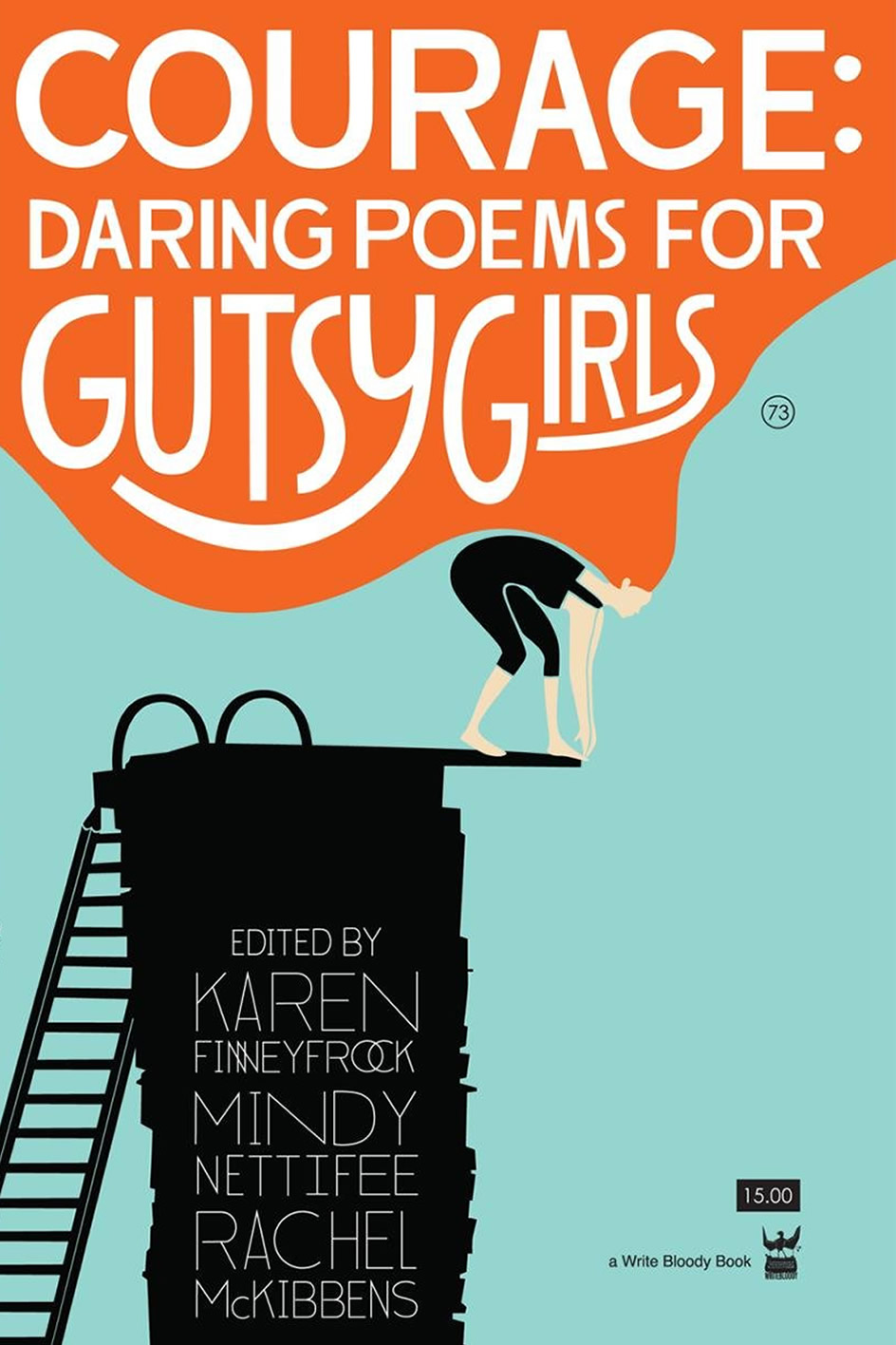 cover art for poetry collection Courage: Daring Poems for Gutsy Girls